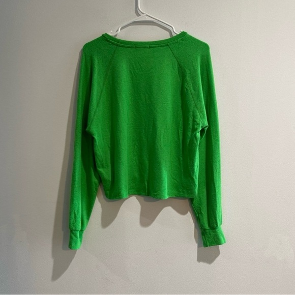 Beyond Yoga Slouchy Lounge Pullover Crewneck Green Small - Picture 5 of 7